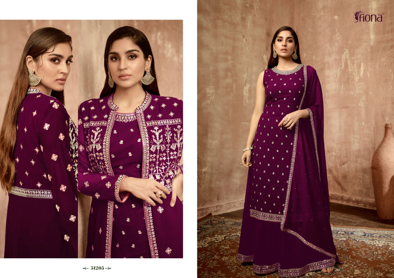 Fiona Zardoshi Georgette Wholesale Wedding Salwar Suit Catalog